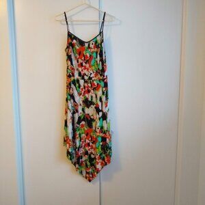 vintage y2k Kollontai bright graphic pattern print slipdress NWOT